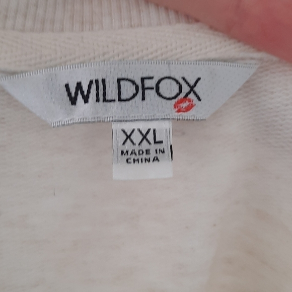 Wildfox Statement Animal Print Lips Sweatshirt XXL - Picture 8 of 8